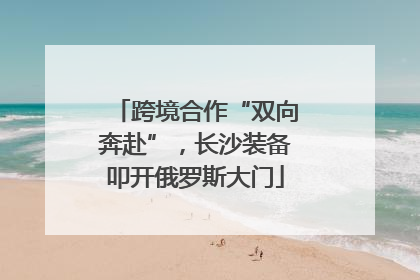跨境合作“双向奔赴”，长沙装备叩开俄罗斯大门