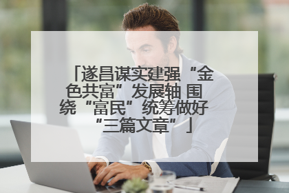 遂昌谋实建强“金色共富”发展轴 围绕“富民”统筹做好“三篇文章”