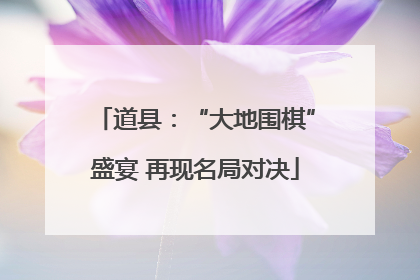 道县：“大地围棋”盛宴 再现名局对决