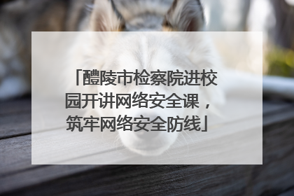 醴陵市检察院进校园开讲网络安全课，筑牢网络安全防线