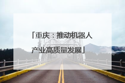 重庆：推动机器人产业高质量发展