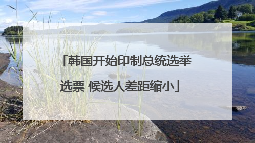 韩国开始印制总统选举选票 候选人差距缩小