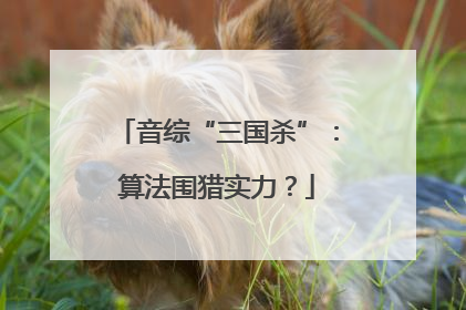 音综“三国杀”：算法围猎实力？