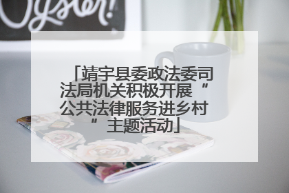 靖宇县委政法委司法局机关积极开展“公共法律服务进乡村”主题活动