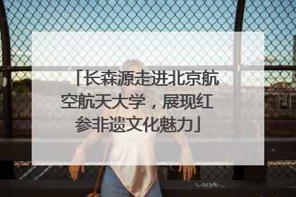长森源走进北京航空航天大学，展现红参非遗文化魅力