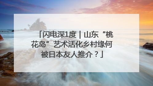 闪电深1度｜山东“桃花岛”艺术活化乡村缘何被日本友人推介？
