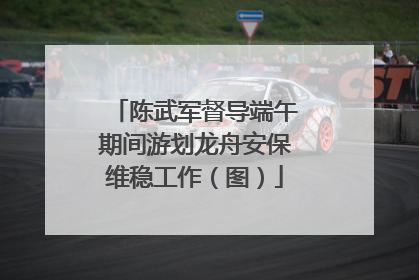 陈武军督导端午期间游划龙舟安保维稳工作（图）