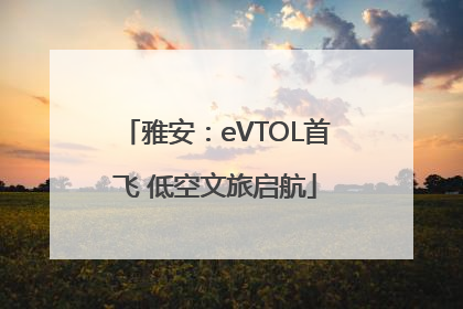 雅安：eVTOL首飞 低空文旅启航
