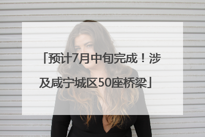 预计7月中旬完成！涉及咸宁城区50座桥梁
