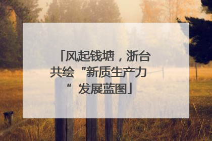 风起钱塘，浙台共绘“新质生产力”发展蓝图