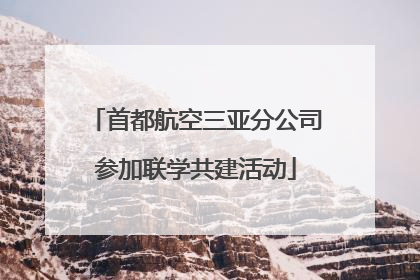 首都航空三亚分公司参加联学共建活动