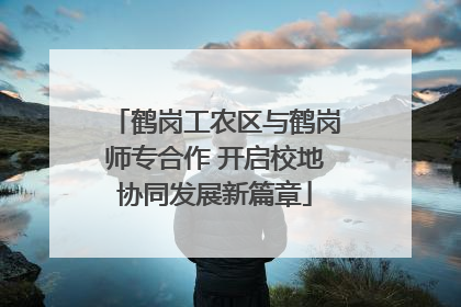 鹤岗工农区与鹤岗师专合作 开启校地协同发展新篇章