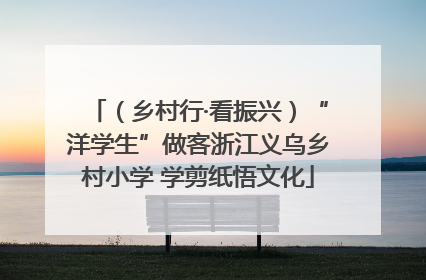 （乡村行·看振兴）“洋学生”做客浙江义乌乡村小学 学剪纸悟文化