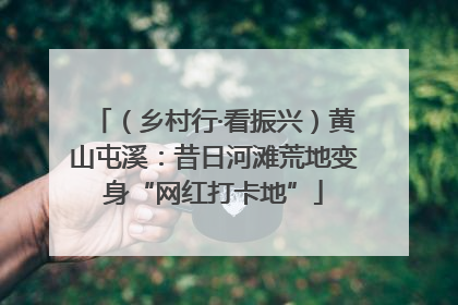 （乡村行·看振兴）黄山屯溪：昔日河滩荒地变身“网红打卡地”