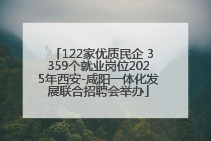 122家优质民企 3359个就业岗位2025年西安-咸阳一体化发展联合招聘会举办