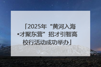 2025年“黄河入海•才聚东营”招才引智高校行活动成功举办