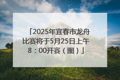 2025年宜春市龙舟比赛将于5月25日上午8：00开赛（图）