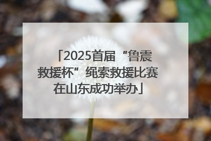 2025首届“鲁震救援杯”绳索救援比赛在山东成功举办